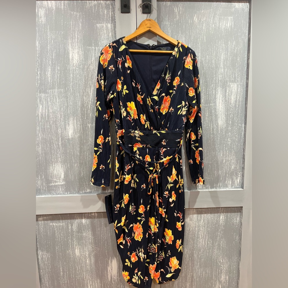 Navy Coral Bouquet Dress , Rachel Roy Dress